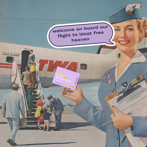 how to stop bloating on planes and holidays quickly